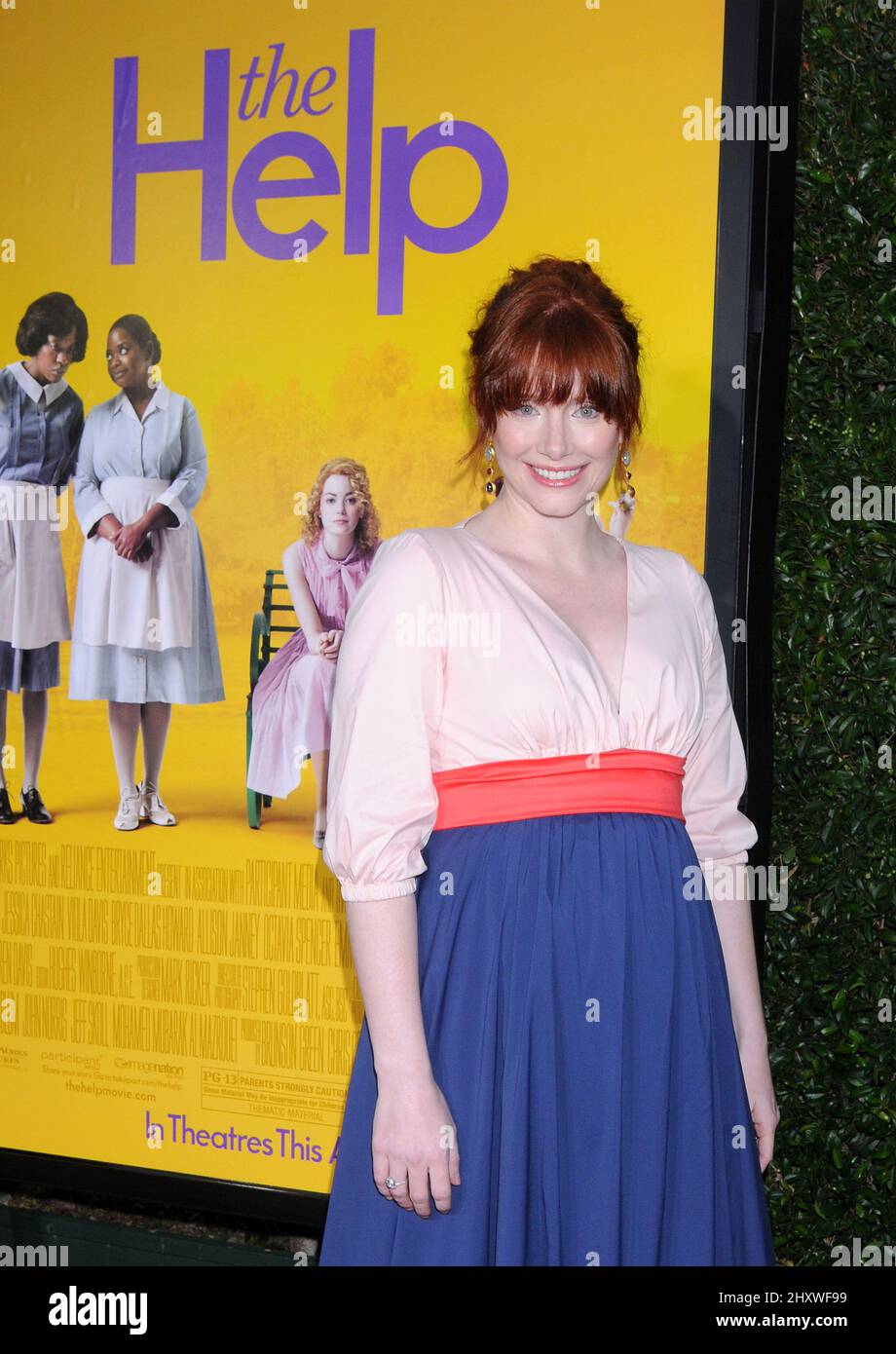 Bryce Dallas Howard At The Help World Premiere At The Samuel Goldwyn Bryce Dallas Howard At The Help World Premiere At The Samuel Goldwyn