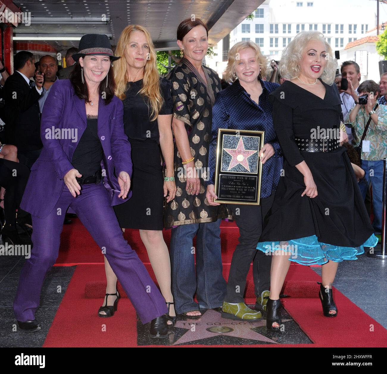 Kathy Valentine, Charlotte Caffey, Belinda Carlisle, Gina Schock and