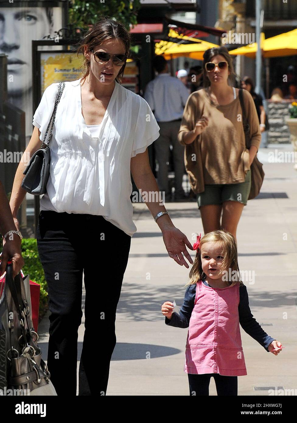 Jennifer garner and daughter seraphina seen shopping at american girl