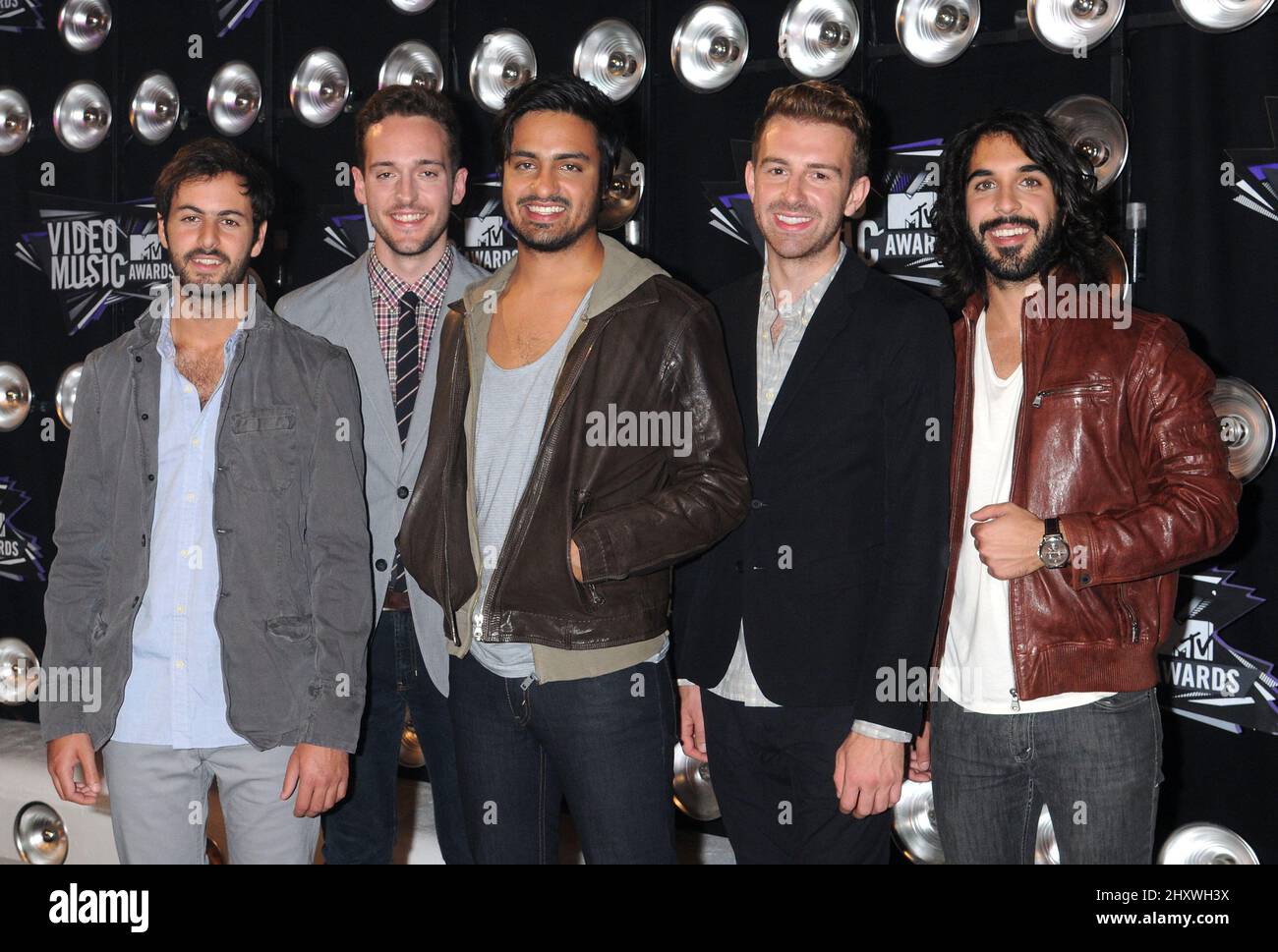 Young The Giant arriving at the 2011 MTV Video Music Awards held at the ...