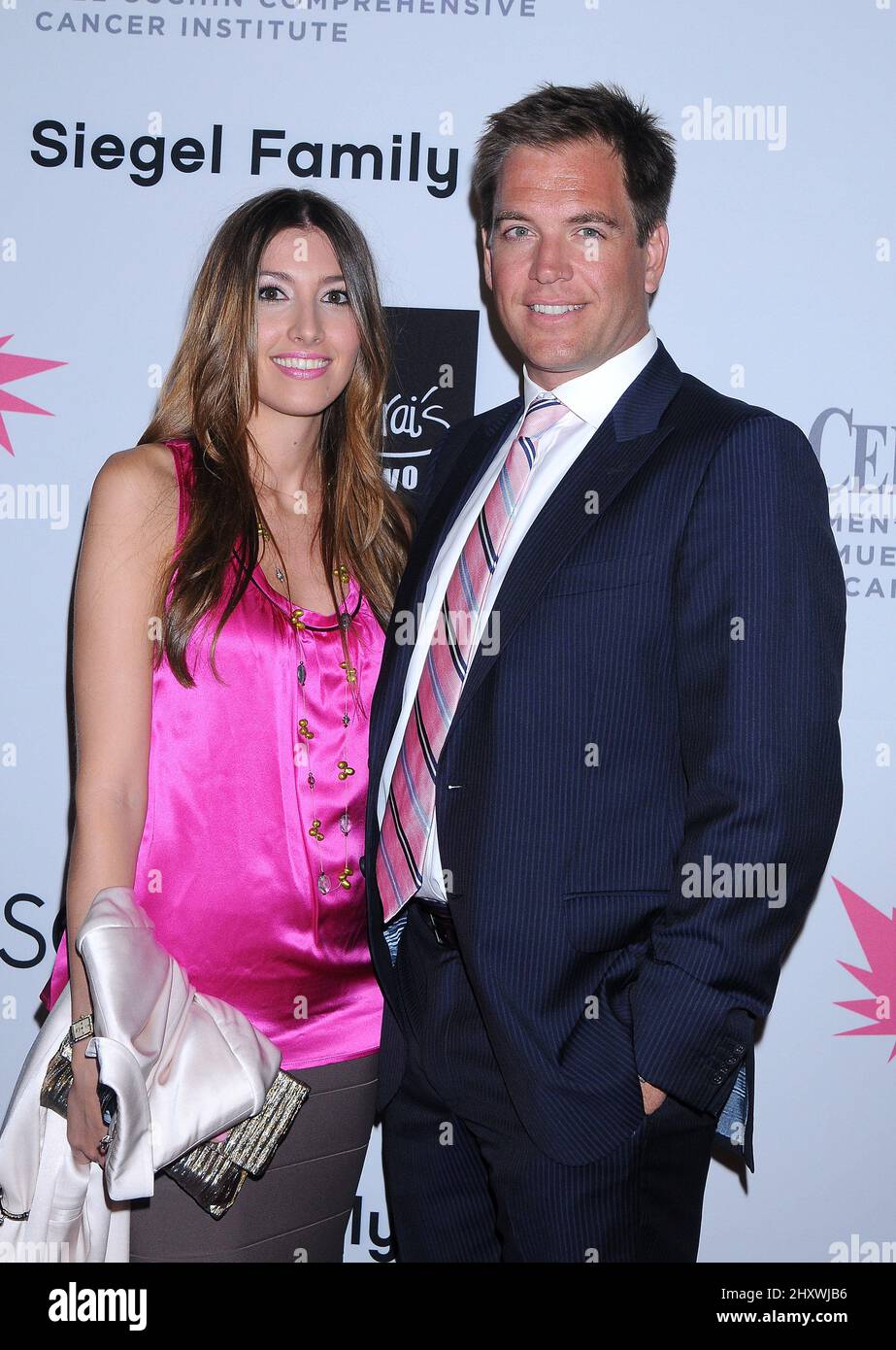 Michael weatherly and wife bojana hi-res stock photography and images
