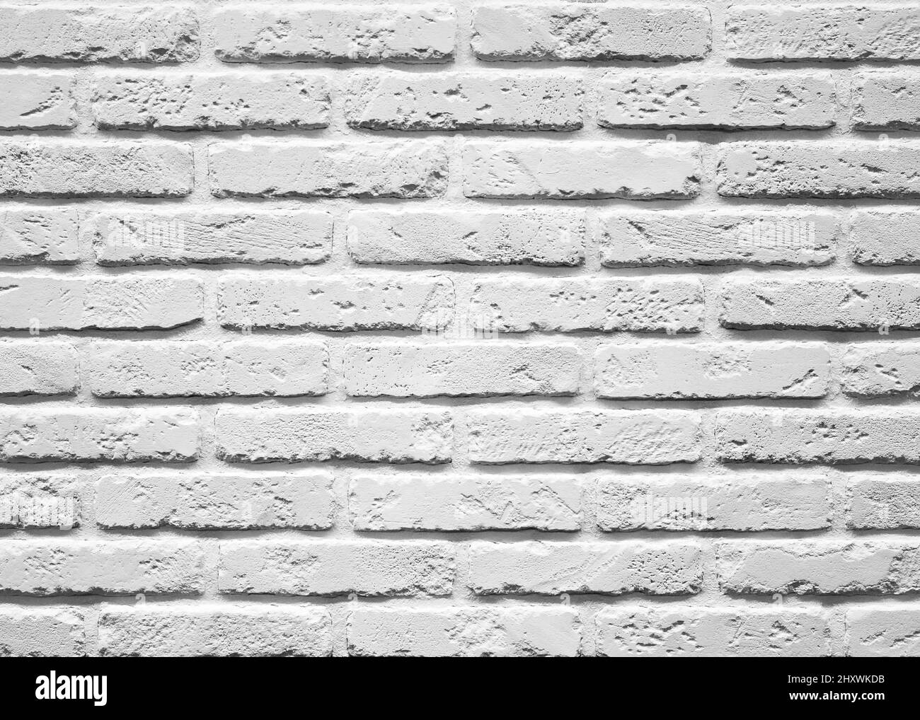 White brick wall texture for background. Decorative brickwork background. Stock Photo