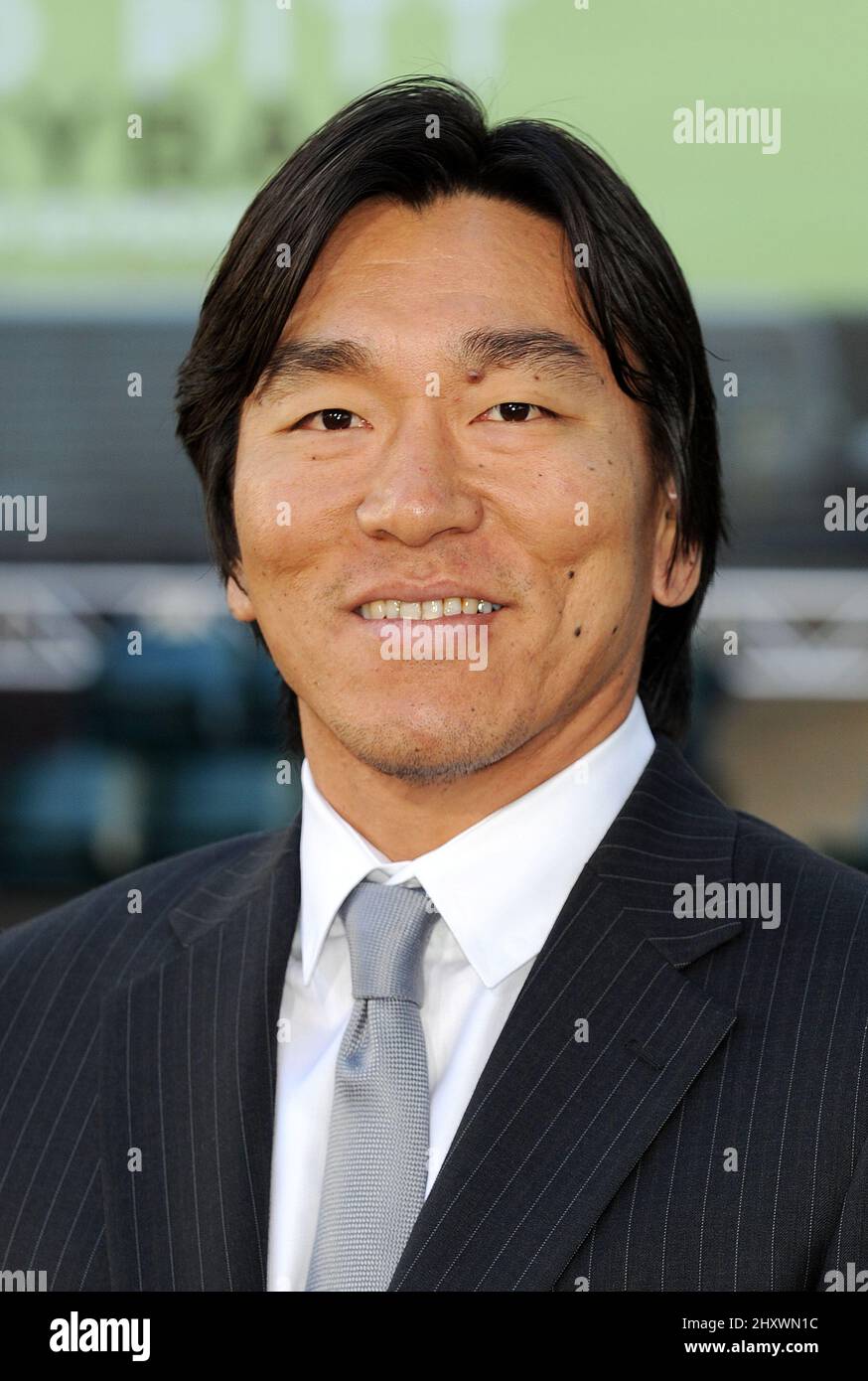 Hideki Matsui arriving at the "Moneyball" World Premiere held at the