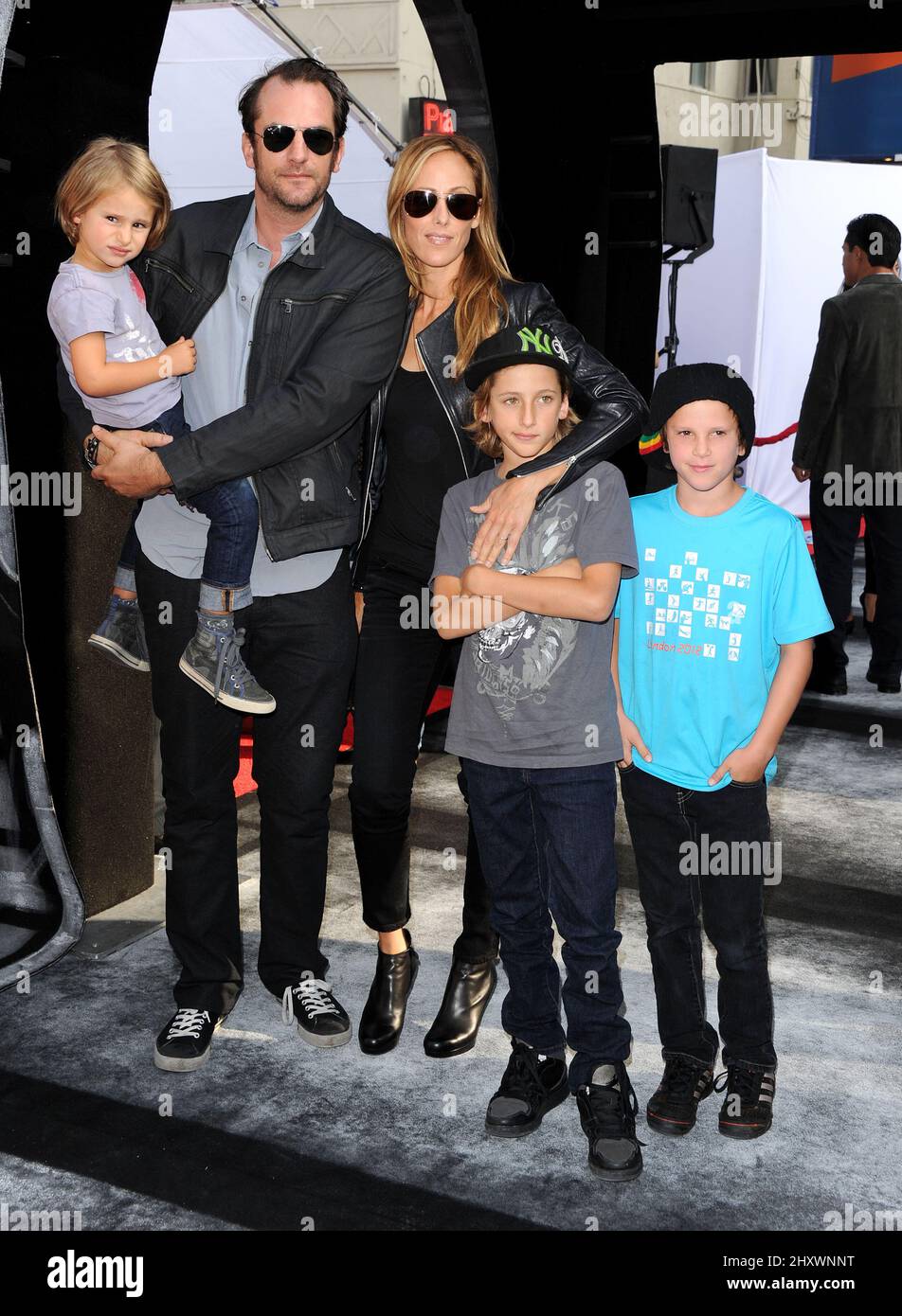 Manu Boyer, Kim Raver and Family attending IRIS A Journey Into The