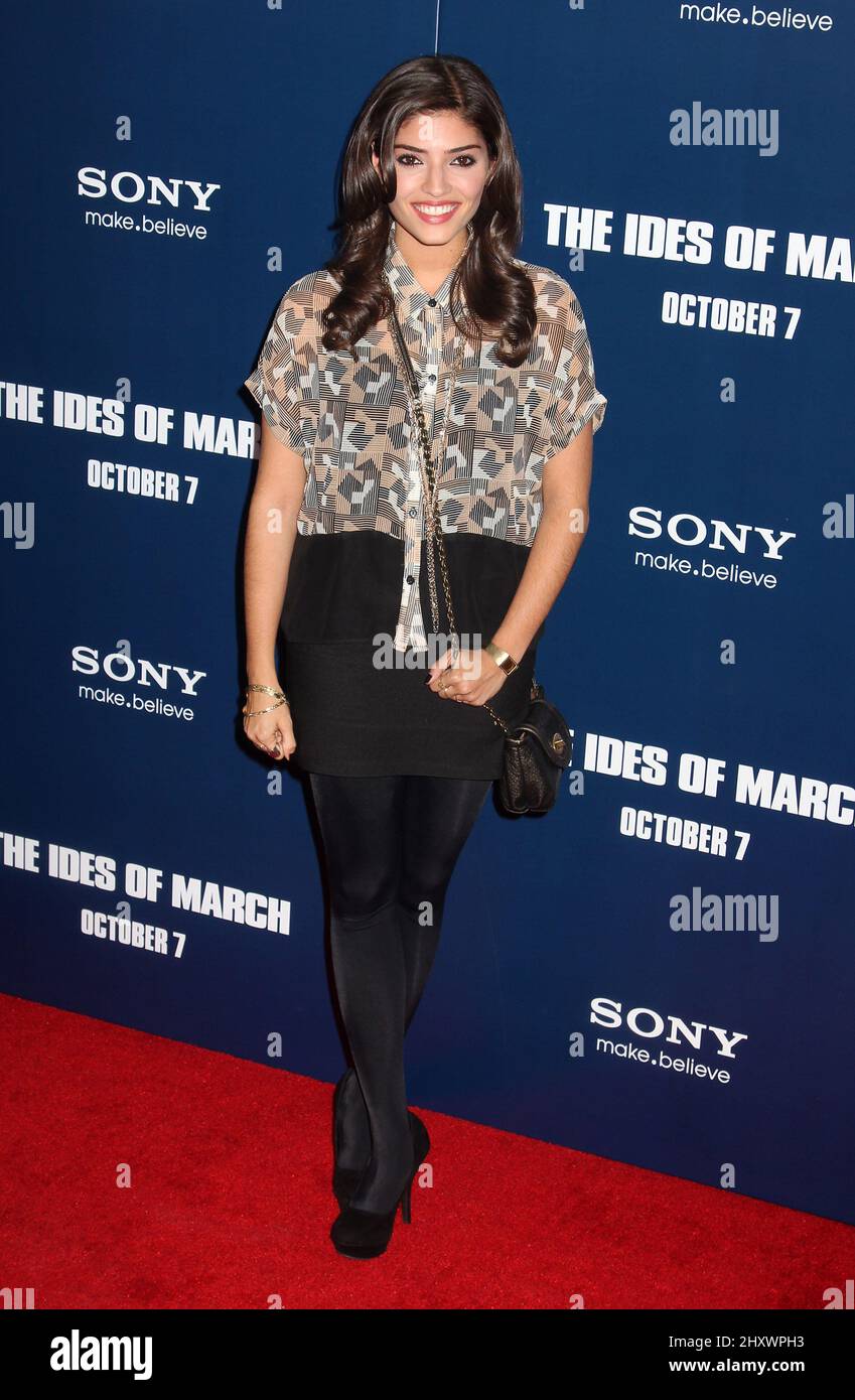 Amanda Setton at the premiere for 'The Ides of March' at the Ziegfeld Theater in New York Stock Photo