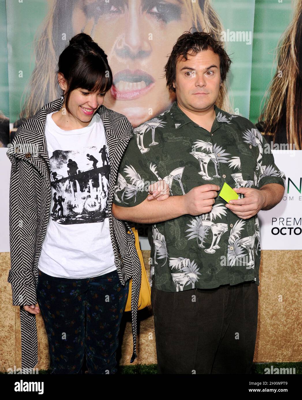 Exclusive!! Jack Black plays Mr Mom as he and wife Tanya take 2 month old  son Samuel Jason for a stroll around the neighbourhood in Beverly Hills,  Ca, 8/5/06 Stock Photo - Alamy