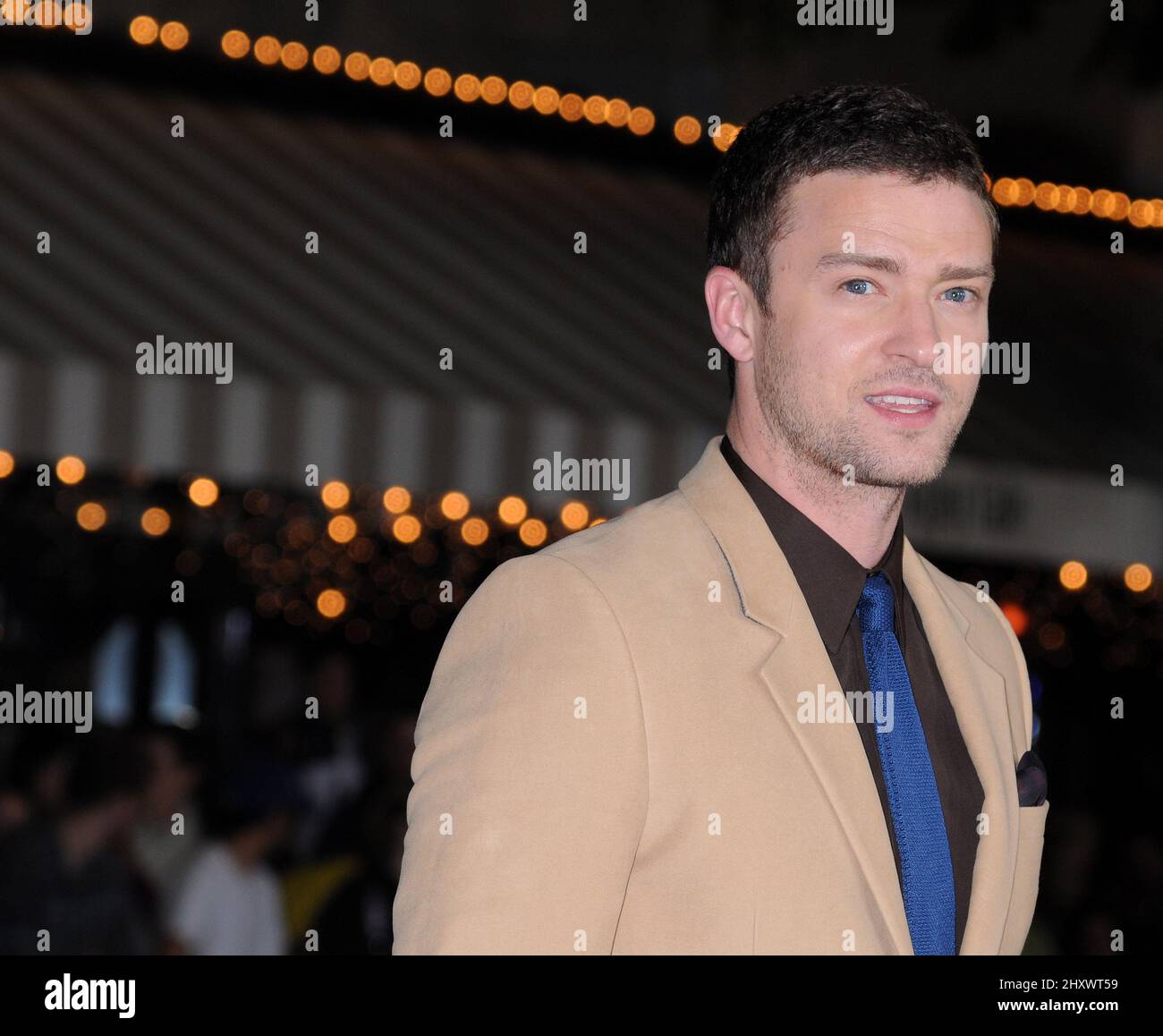Justin Timberlake attending the 'In Time' premiere held at the Regency Village Theatre in Los Angeles, USA. Stock Photo