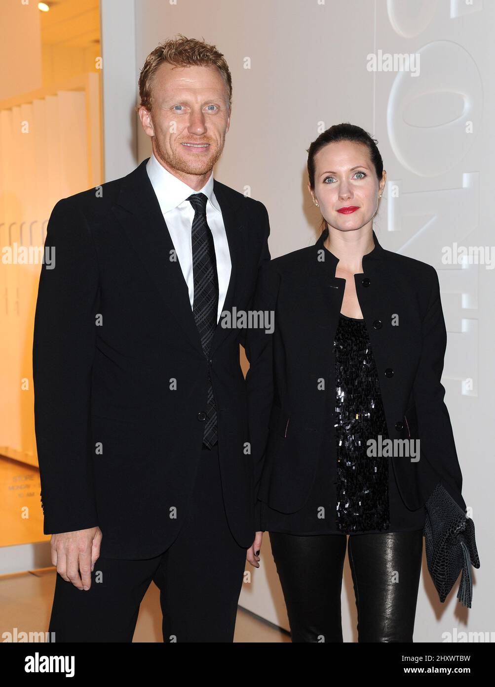 Kevin McKidd and wife Jane Parker during the Rodeo Drive Walk of Style event held on Rodeo Drive, California Stock Photo