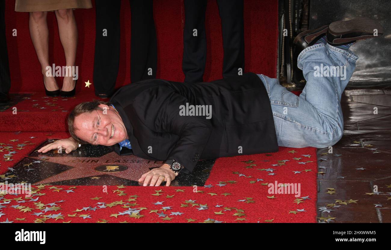 John Lasseter attends his Hollywood Walk of Fame Star Ceremony in