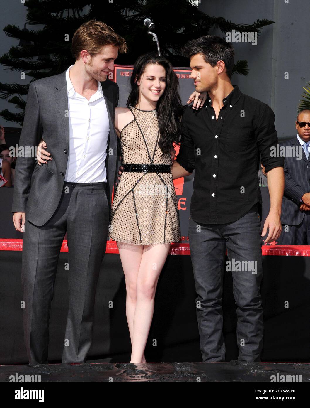 Robert Pattinson, Kristen Stewart and Taylor Lautner attending "The ...