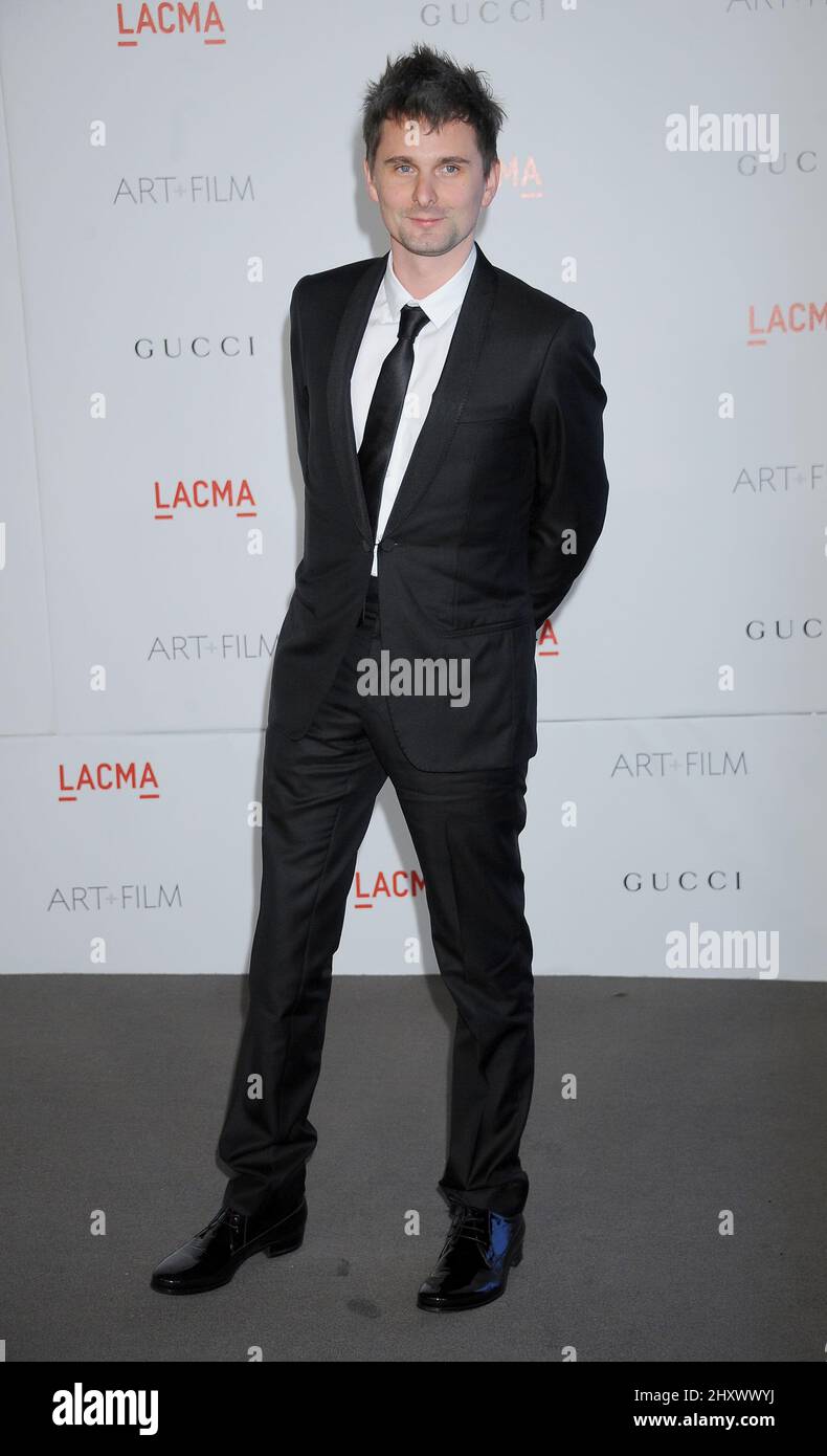 Matthew Bellamy at the LACMA Inaugural Art and Film Gala Honoring Clint Eastwood and John Baldessari, held at LACMA in Los Angeles, California Stock Photo