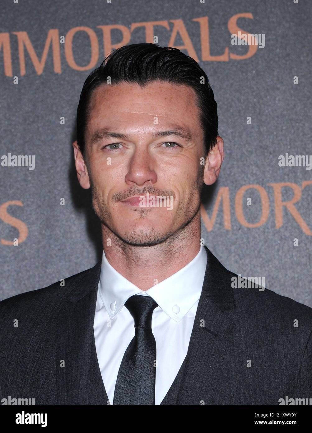 Luke Evans during The Immortals premiere held at the Nokia Theater L.A