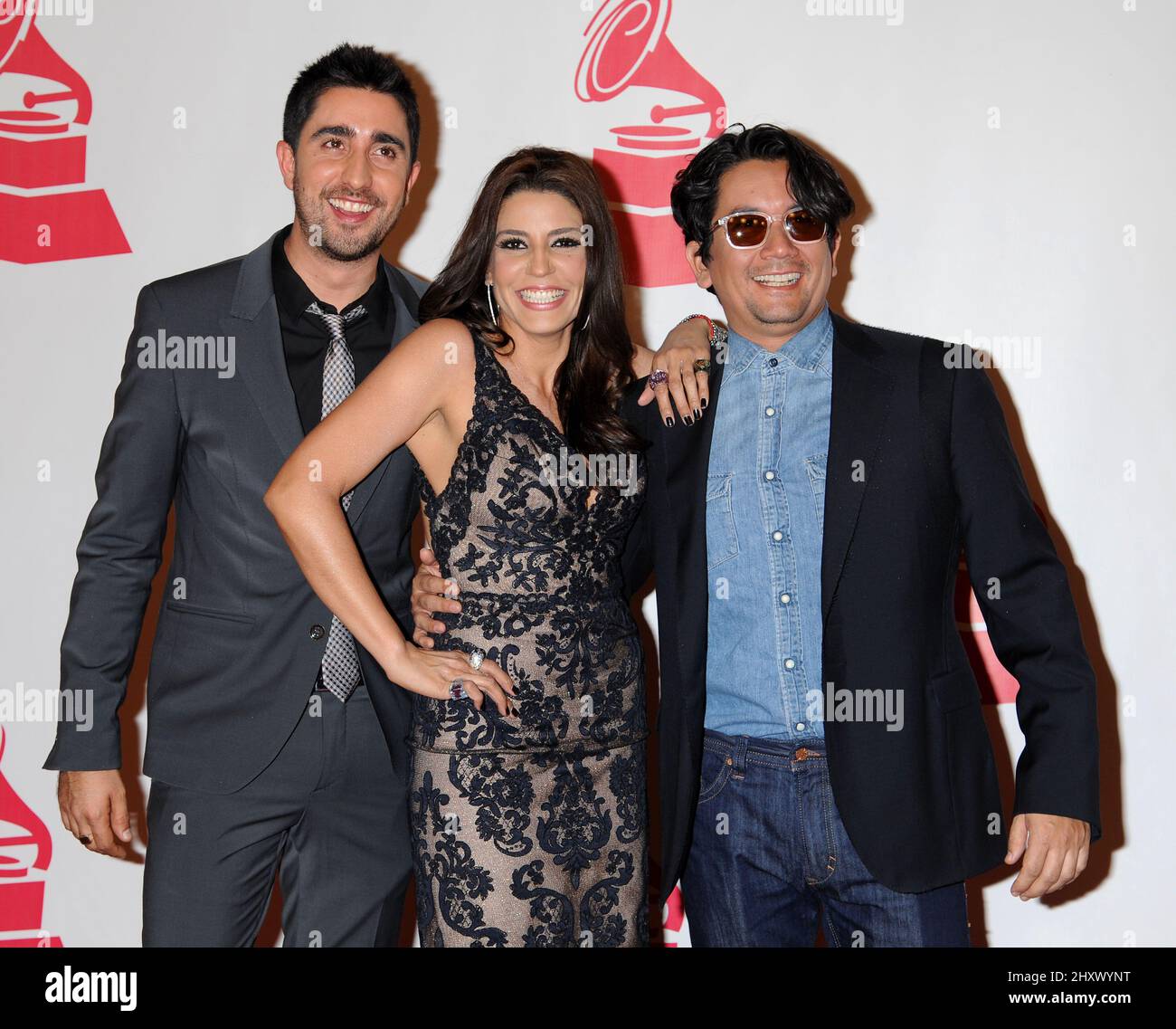 Alex, and Lena during the 2011 Latin Recording Academy Person