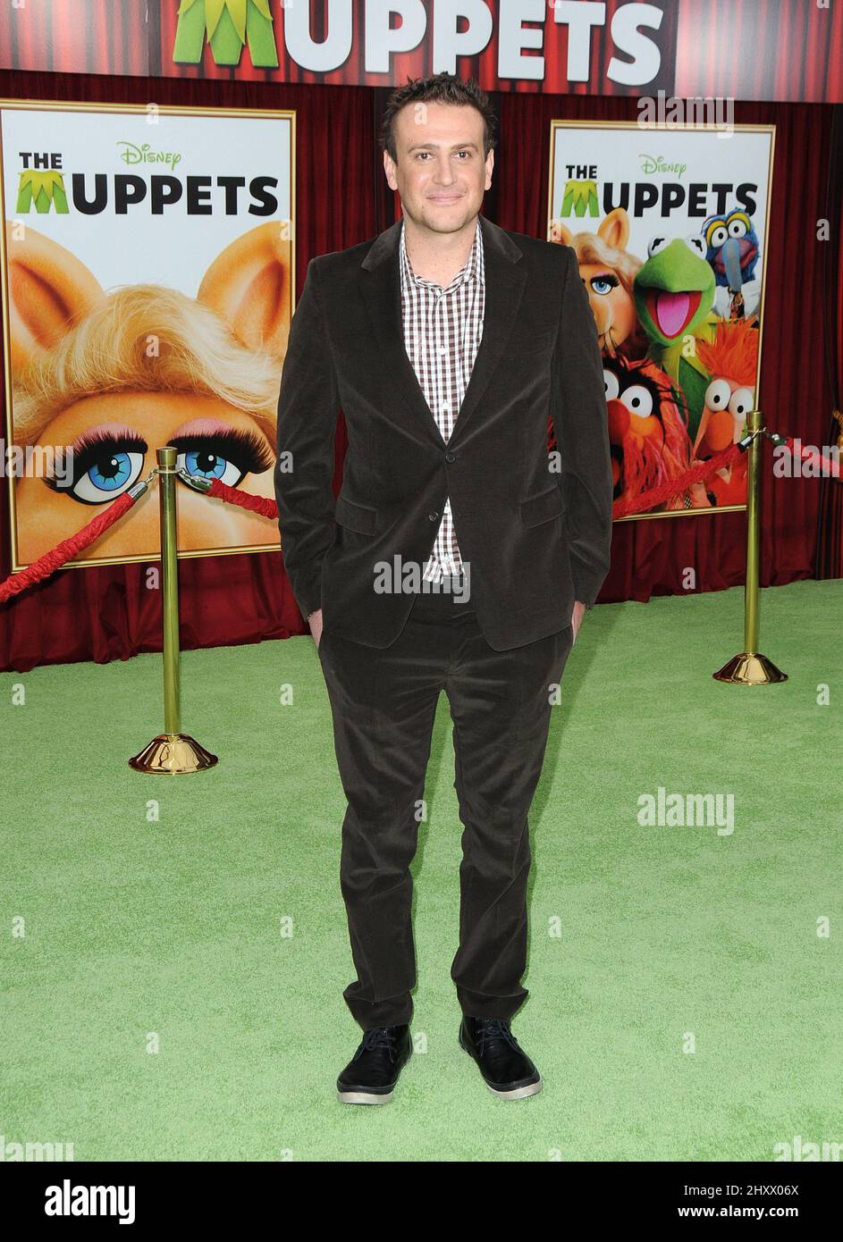 Jason Segel attending 'The Muppets' premiere held at the El Capitan Theatre in Los Angeles, USA. Stock Photo