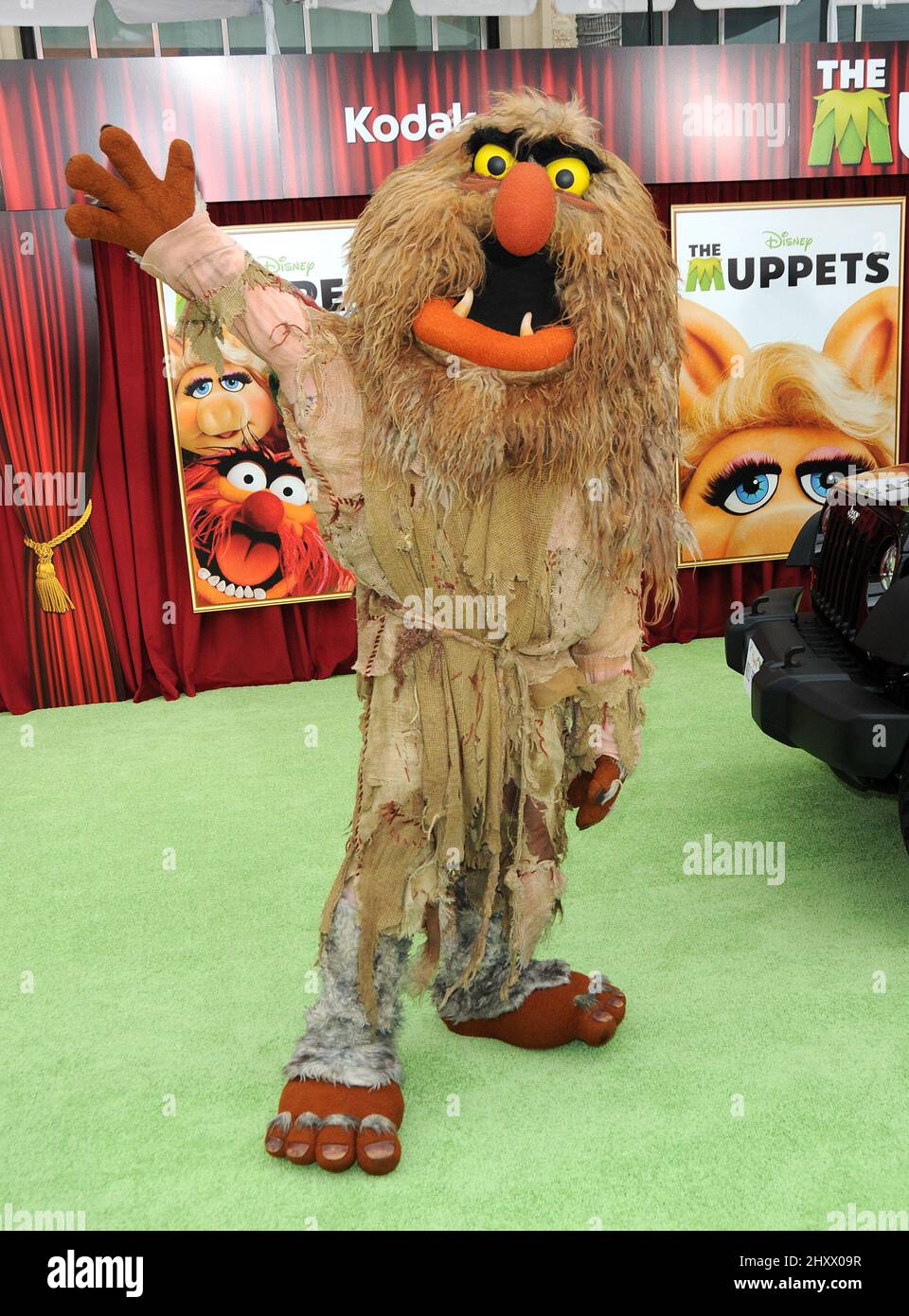 Sweetums attending 'The Muppets' premiere held at the El Capitan Theatre in Los Angeles, USA. Stock Photo
