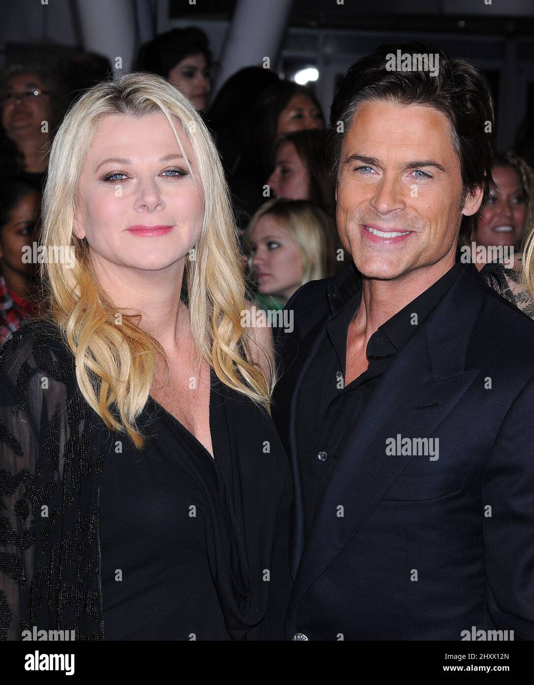 Rob Lowe and Sheryl Berkoff attending the premiere of 'The Twilight Saga: Breaking Dawn - Part 1' in Los Angeles, USA. Stock Photo