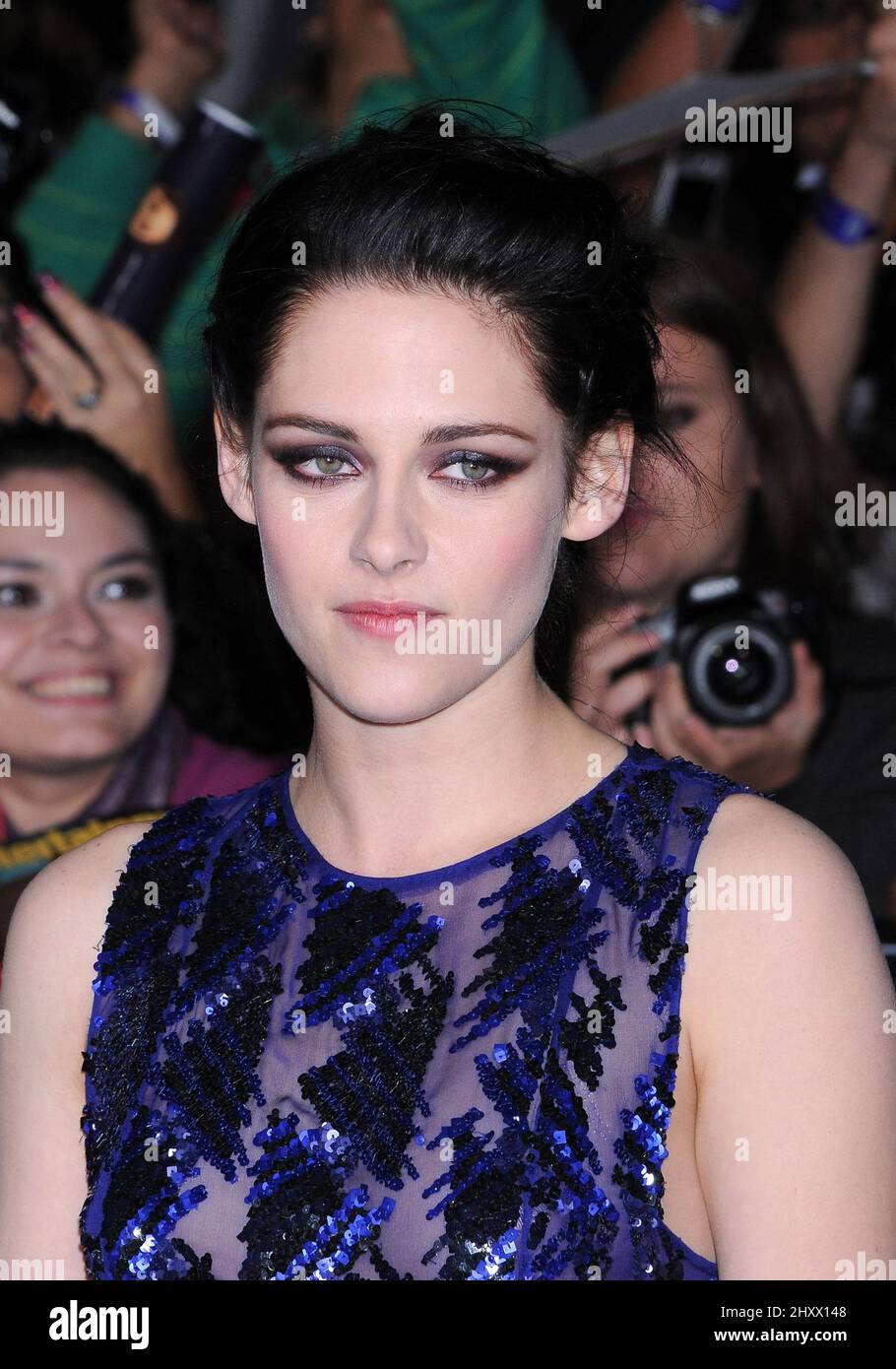 Kristen Stewart attending the premiere of 'The Twilight Saga: Breaking Dawn - Part 1' in Los Angeles, USA. Stock Photo