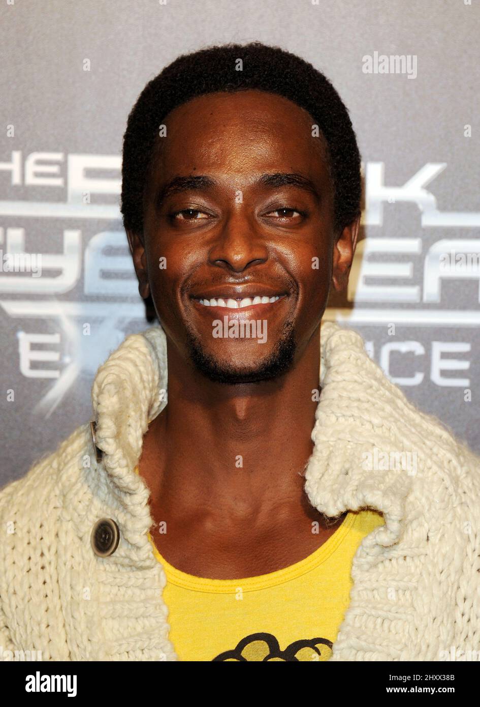 Edi Gathegi attends Ubisoft Presents The Black Eyed Peas Experience Launch Party held at Supper Club in Los Angelese. Stock Photo