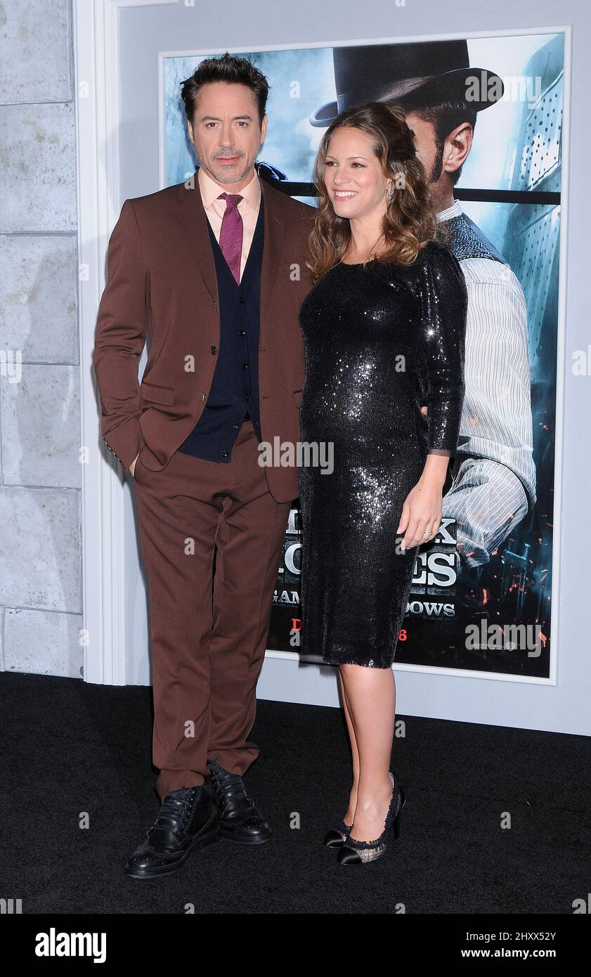 Sherlock Holmes A Game Of Shadows Cast Robert Downey Jr And Susan Downey During The Sherlock Holmes A Game Of Shadows Los Angeles Premiere Held At The Village Theatre In Westwood California 2HXX52Y 