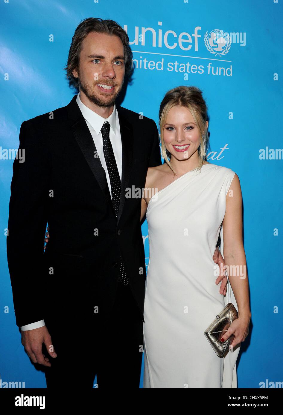 Dax Shepard and girlfriend Kristen Bell during the 2011 UNICEF Ball ...