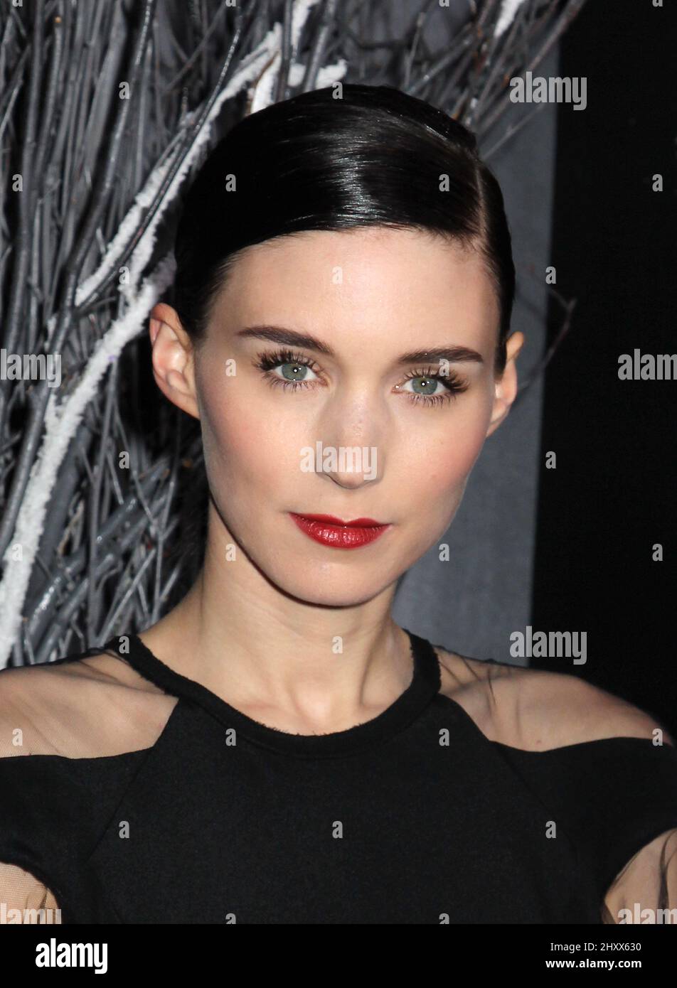 Rooney Mara attending 'The Girl With The Dragon Tattoo' premiere held at the Ziegfeld Theatre in New York, USA. Stock Photo