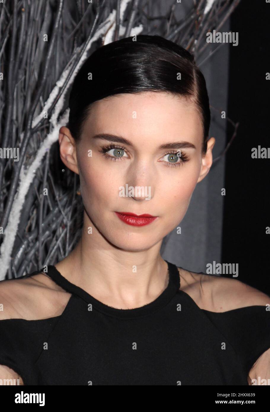 Rooney Mara attending 'The Girl With The Dragon Tattoo' premiere held at the Ziegfeld Theatre in New York, USA. Stock Photo