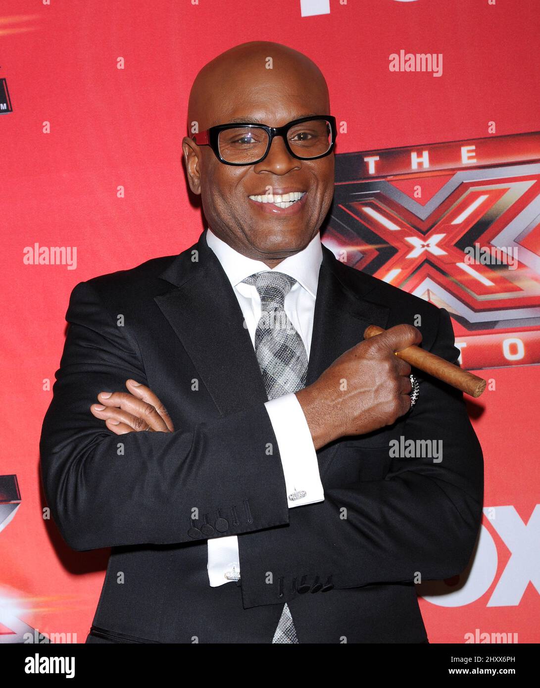 L.A. Reid at The X Factor Finale show in Los Angeles Stock Photo Alamy