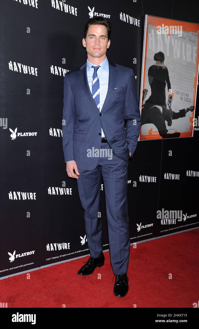 Matt Bomer during the 'Haywire' Los Angeles premiere presented by Relativity Media and Playboy held at the DGA Theatre Stock Photo