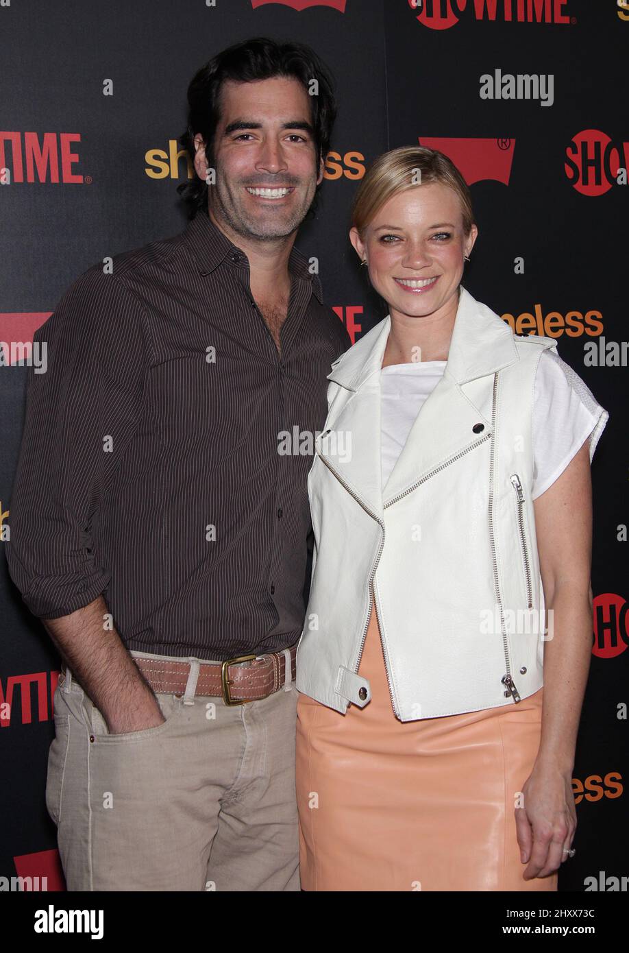 Carter Oosterhouse and Amy Smart at the Shameless Season 2 reception held at Haus, Los Angeles Stock Photo