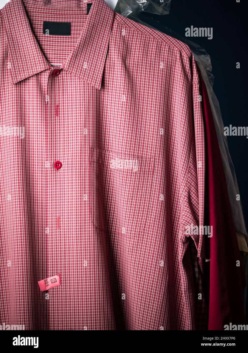 Dry Cleaning Shirt Stock Photo Alamy