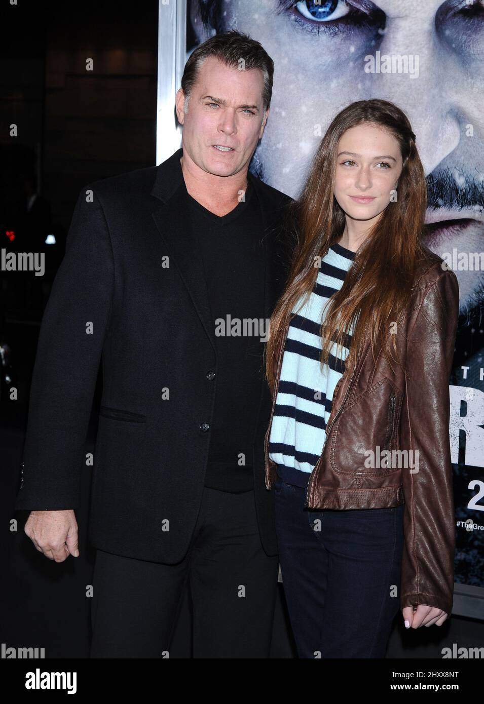 Ray Liotta and daughter Karsen Liotta at the world premiere of "The Grey" at The Regency Cinemas, Los Angeles Stock Photo