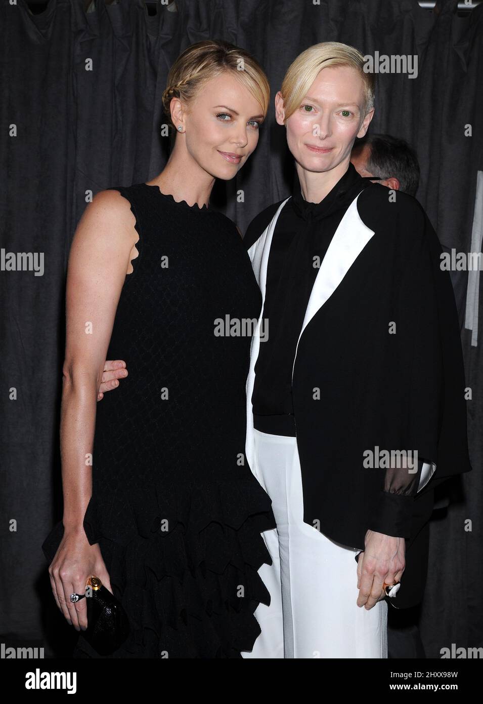 Charlize Theron and Tilda Swinton arriving at the 2012 …
