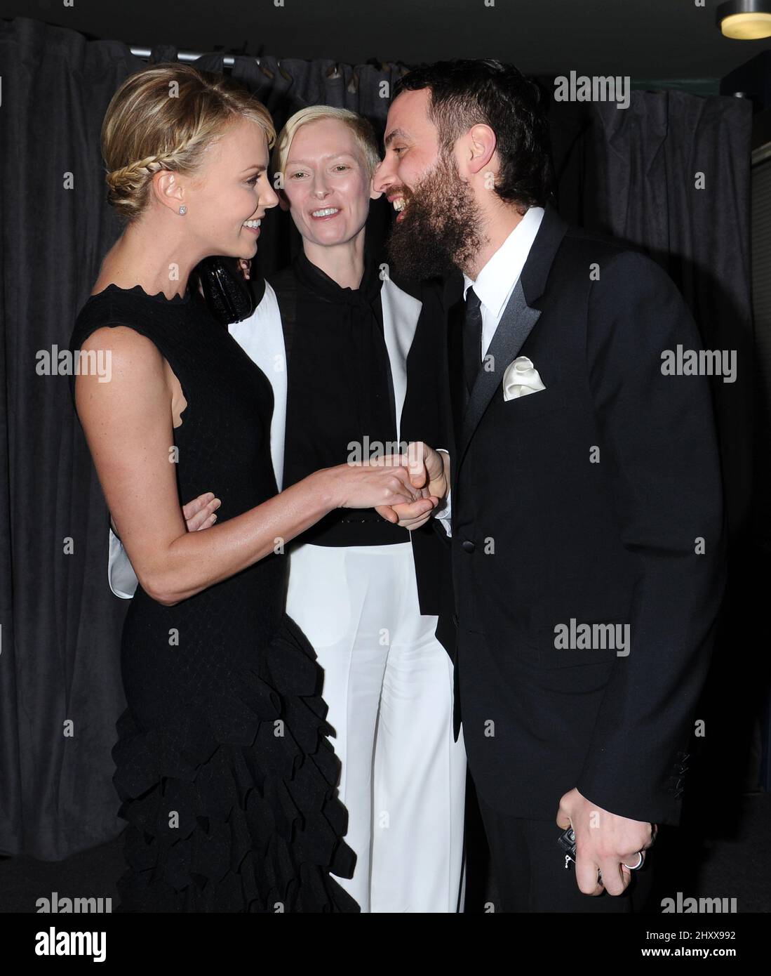 Charlize Theron And Tilda Swinton Arriving At The 2012 Critics Choice charlize-theron-and-tilda-swinton-arriving-at-the-2012-critics-choice