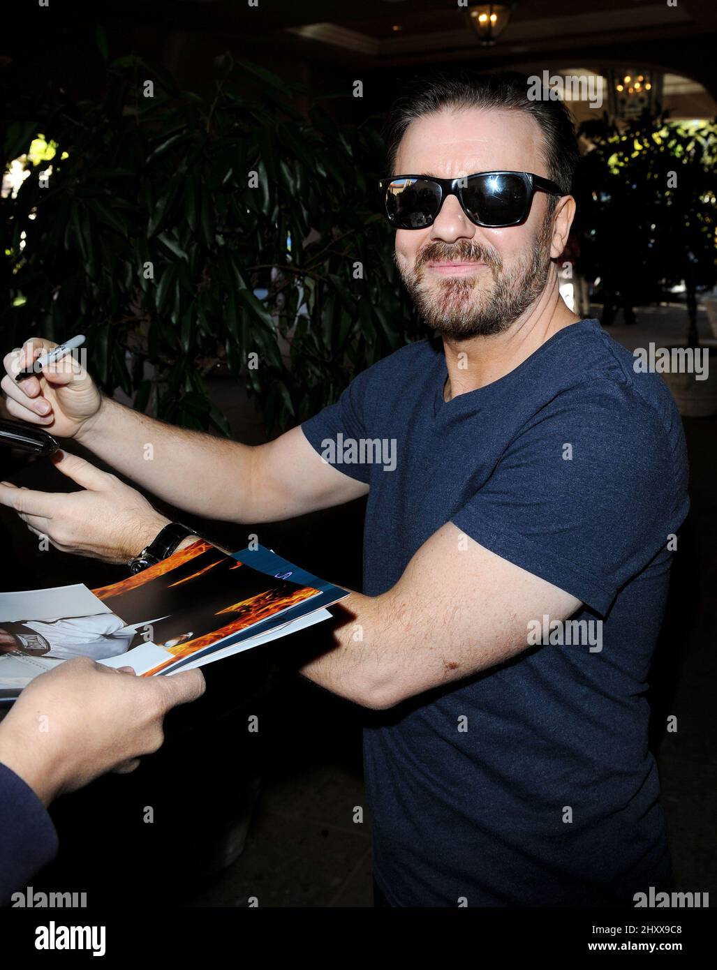 Ricky Gervais at the 2012 HBO Winter TCA Panel - Outside held at the