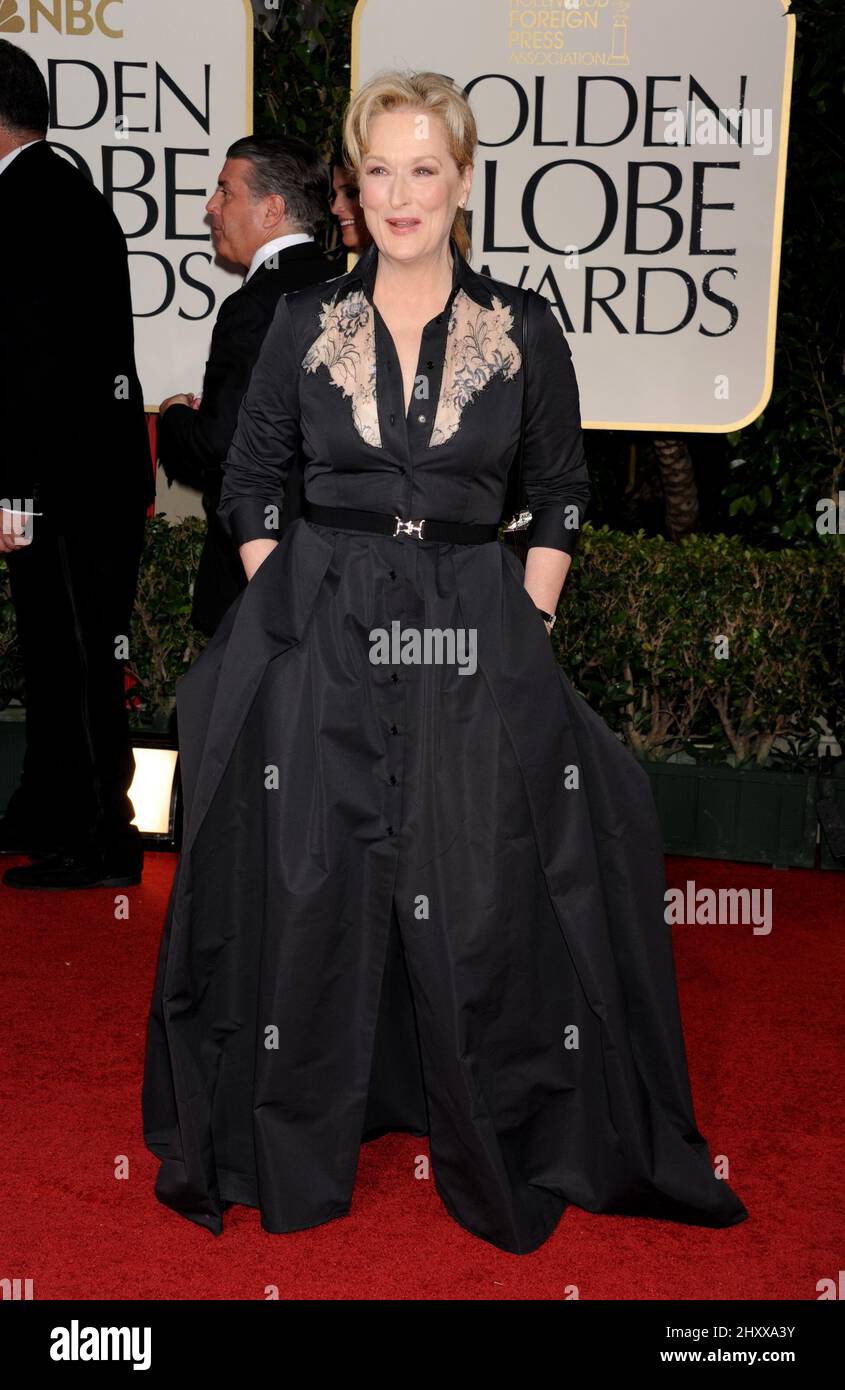 Meryl Streep at the 69th Annual Golden Globe Awards Ceremony, held at the  Beverly Hilton Hotel in Los Angeles, CA on January 15, 2011 Stock Photo -  Alamy
