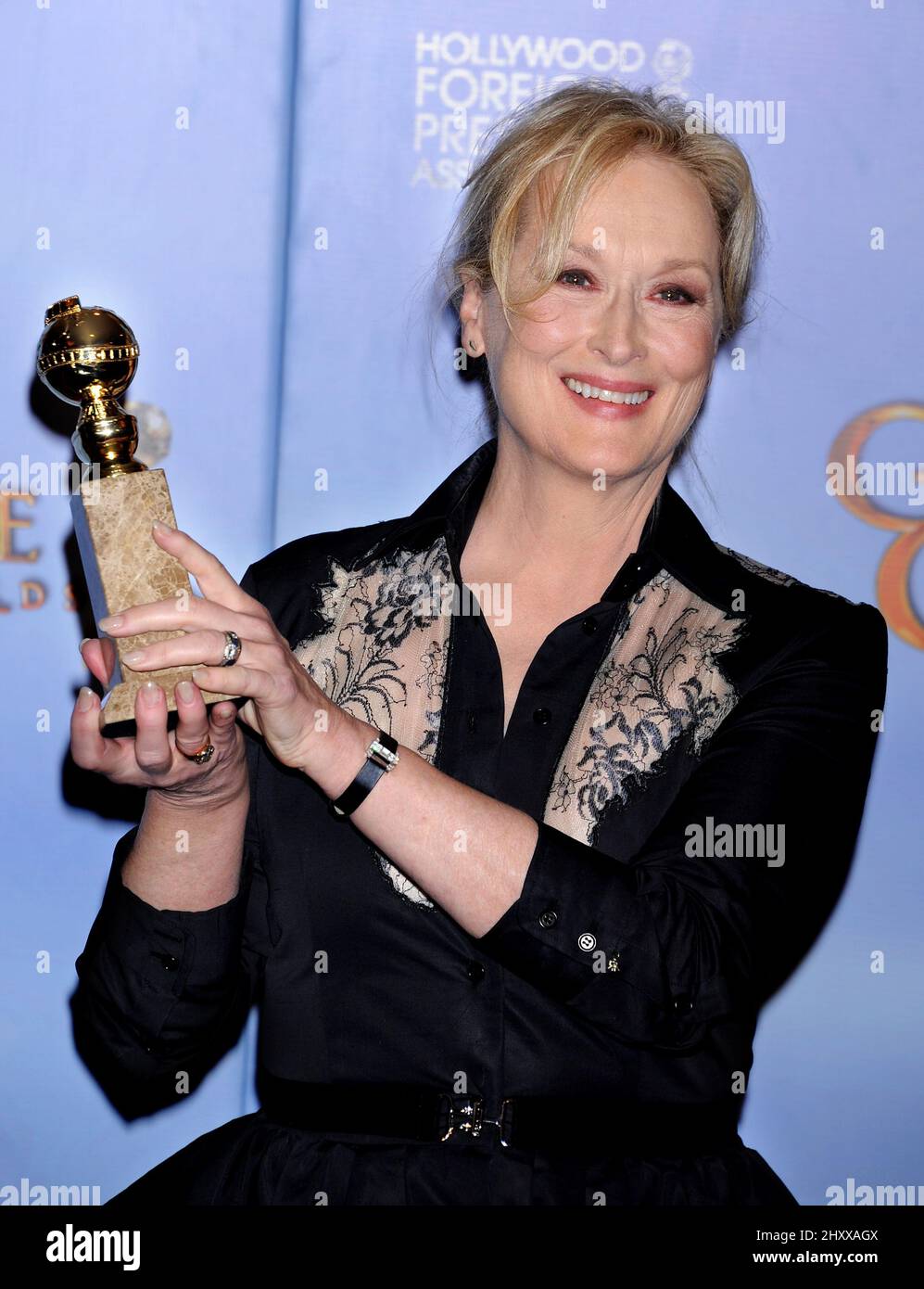 Golden globe awards meryl streep hires stock photography and images(01)