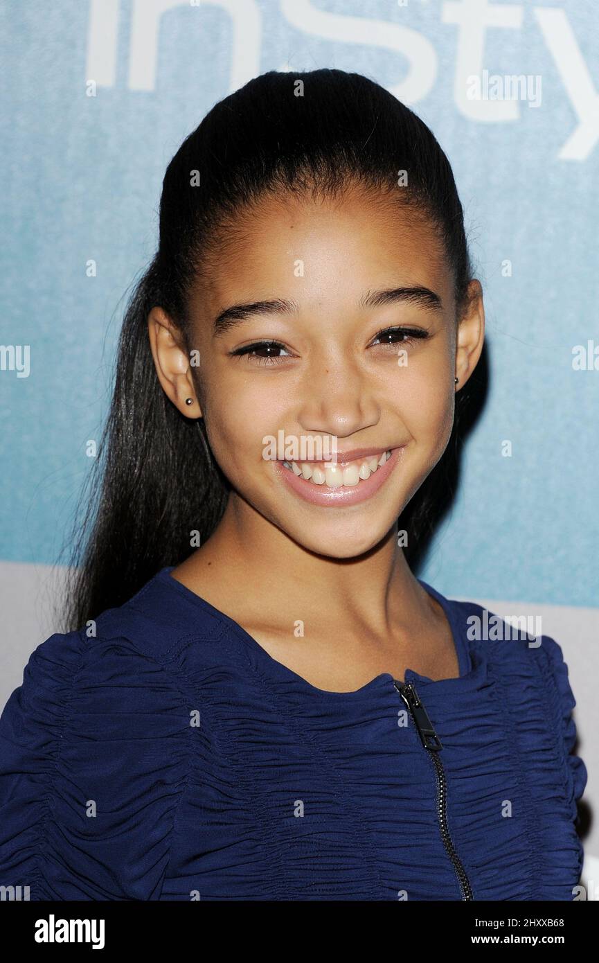 Amandla Stenberg arriving at the 2012 