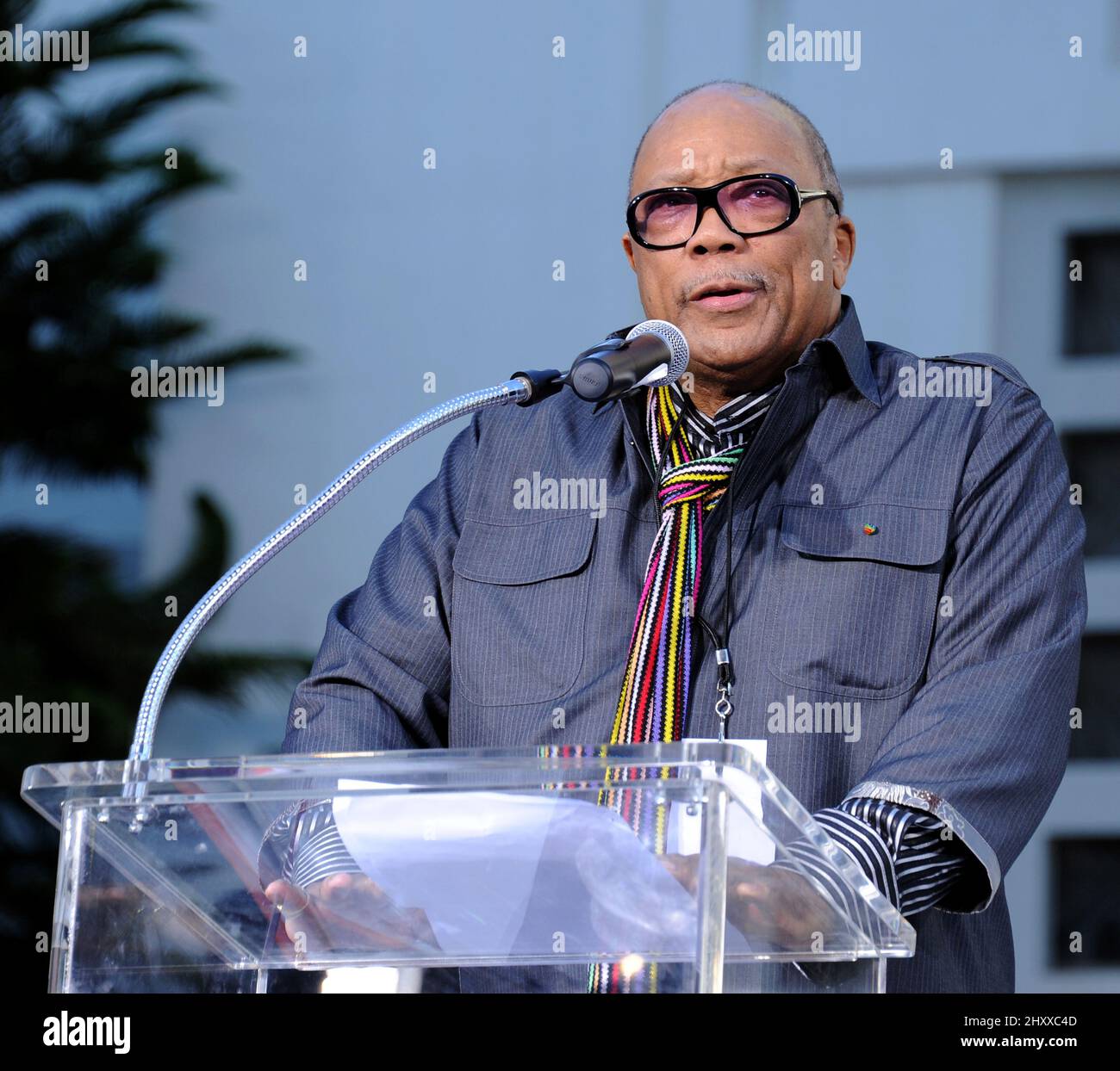 Quincy Jones on stage as the Michael Jackson estate celebrates "The(02)