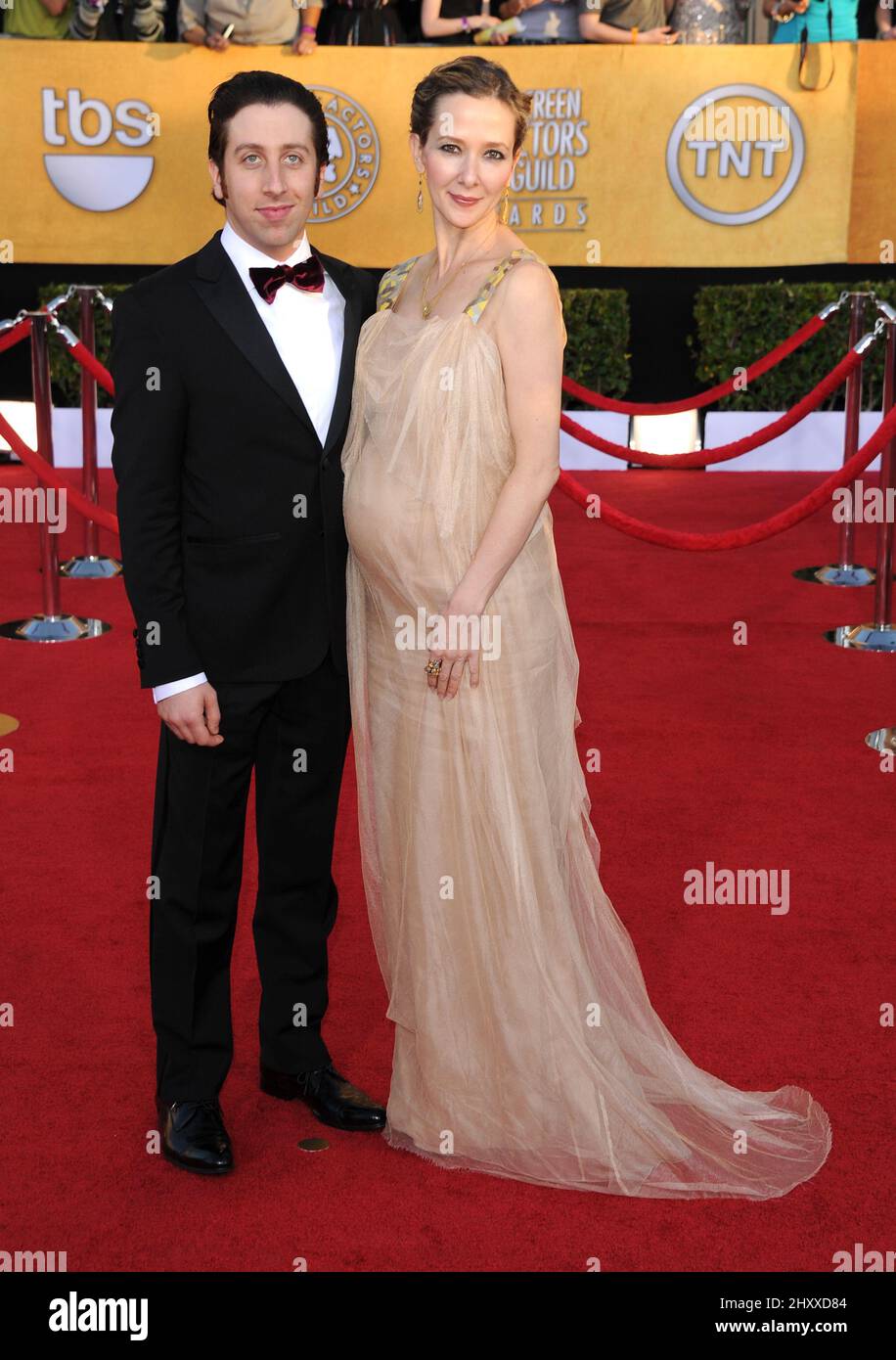 Simon Helberg and Jocelyn Towne arriving at the 18th Annual Screen