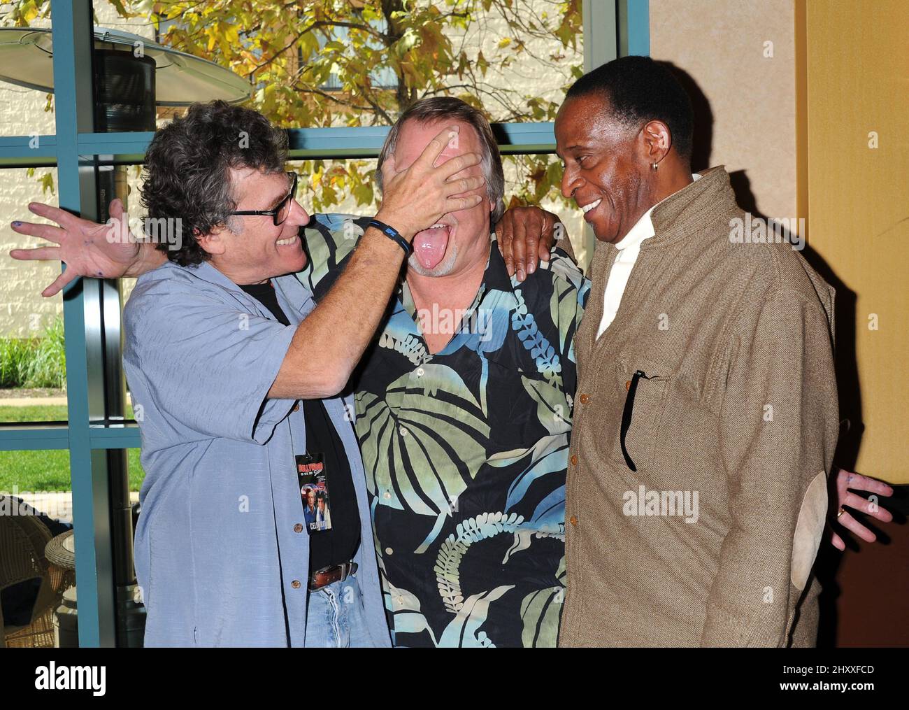 Paul Michael Glaser, David Soul and Antonio Fargas during The Hollywood Show 2012 held at the Burbank Airport Marriott Hotel & Convention Center, California Stock Photo