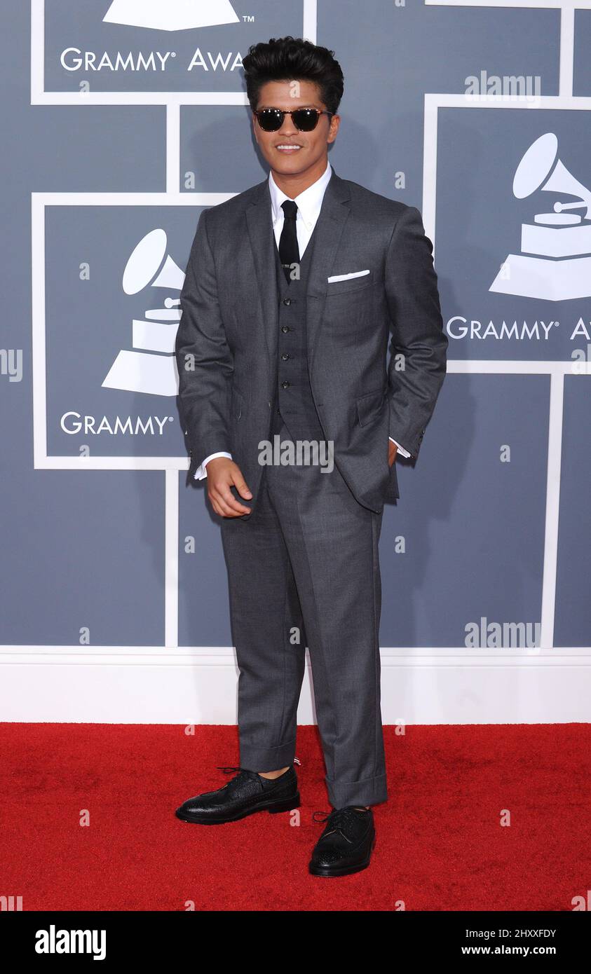 Bruno Mars at the 54th Annual Grammy Awards held at the Staples Center