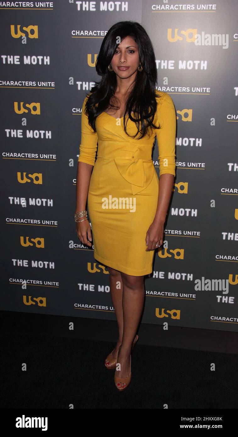 Reshma Shetty during USA Network and Moth Present 'A More Perfect Union: Stories of Prejudice and Power' event, California Stock Photo