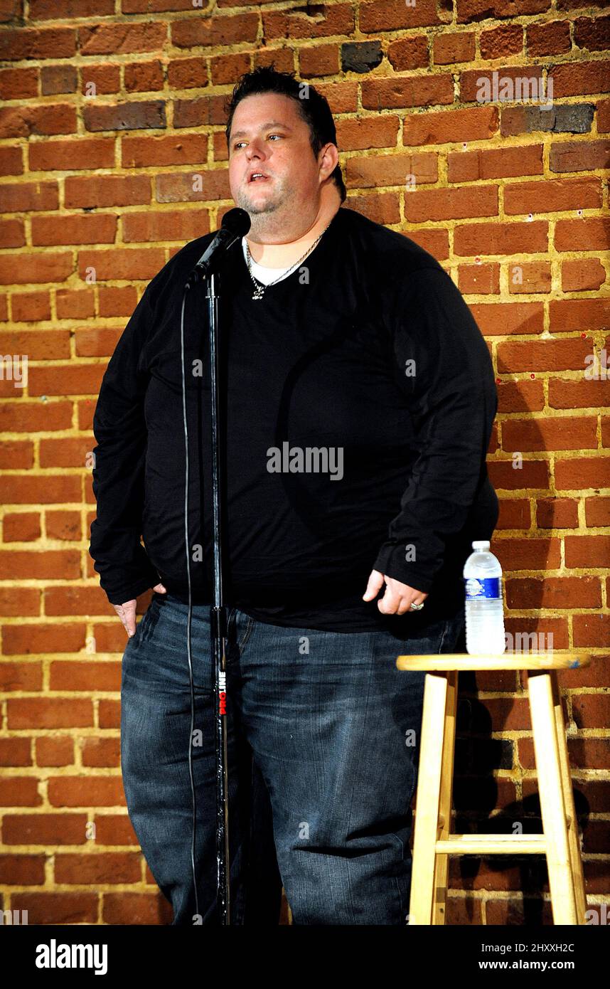 Ralphie May at the 2012 Charlie Goodnights Comedy Club, Raleigh, North Carolina Stock Photo