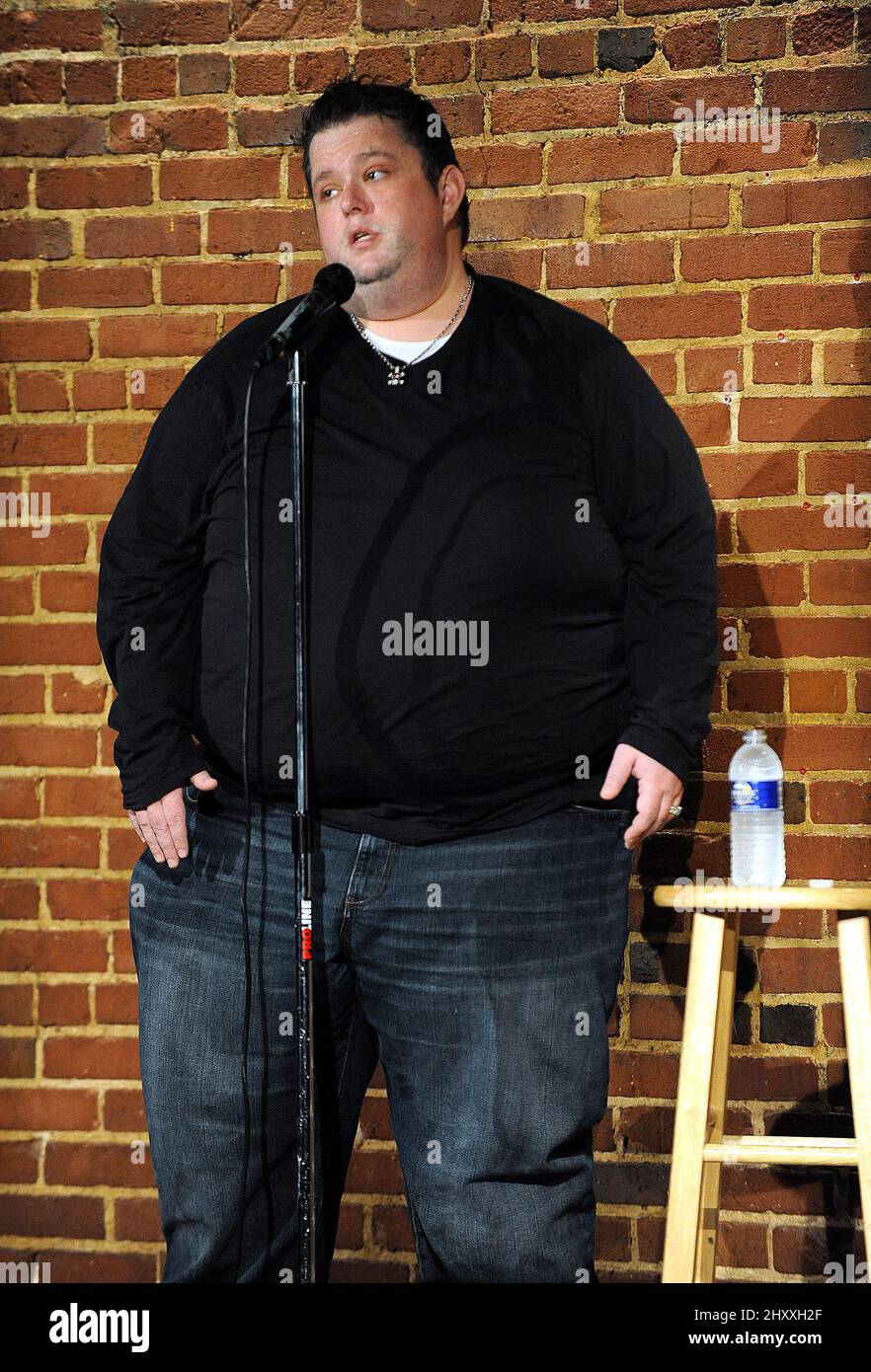 Ralphie May at the 2012 Charlie Goodnights Comedy Club, Raleigh, North Carolina Stock Photo