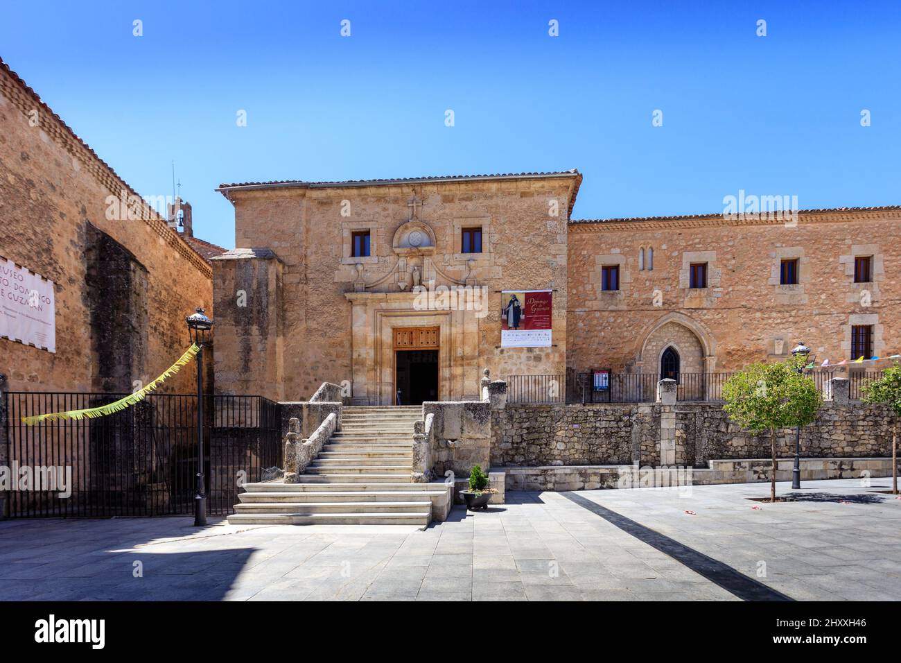 Monastery of Caleruega, the birthplace of Santo Domingo de Guzman, founder of the Dominican Order. Burgos. Spain. Stock Photo