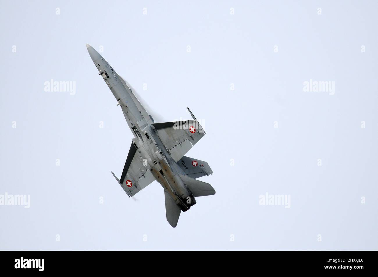 Swiss Air Force F-18C. Stock Photo