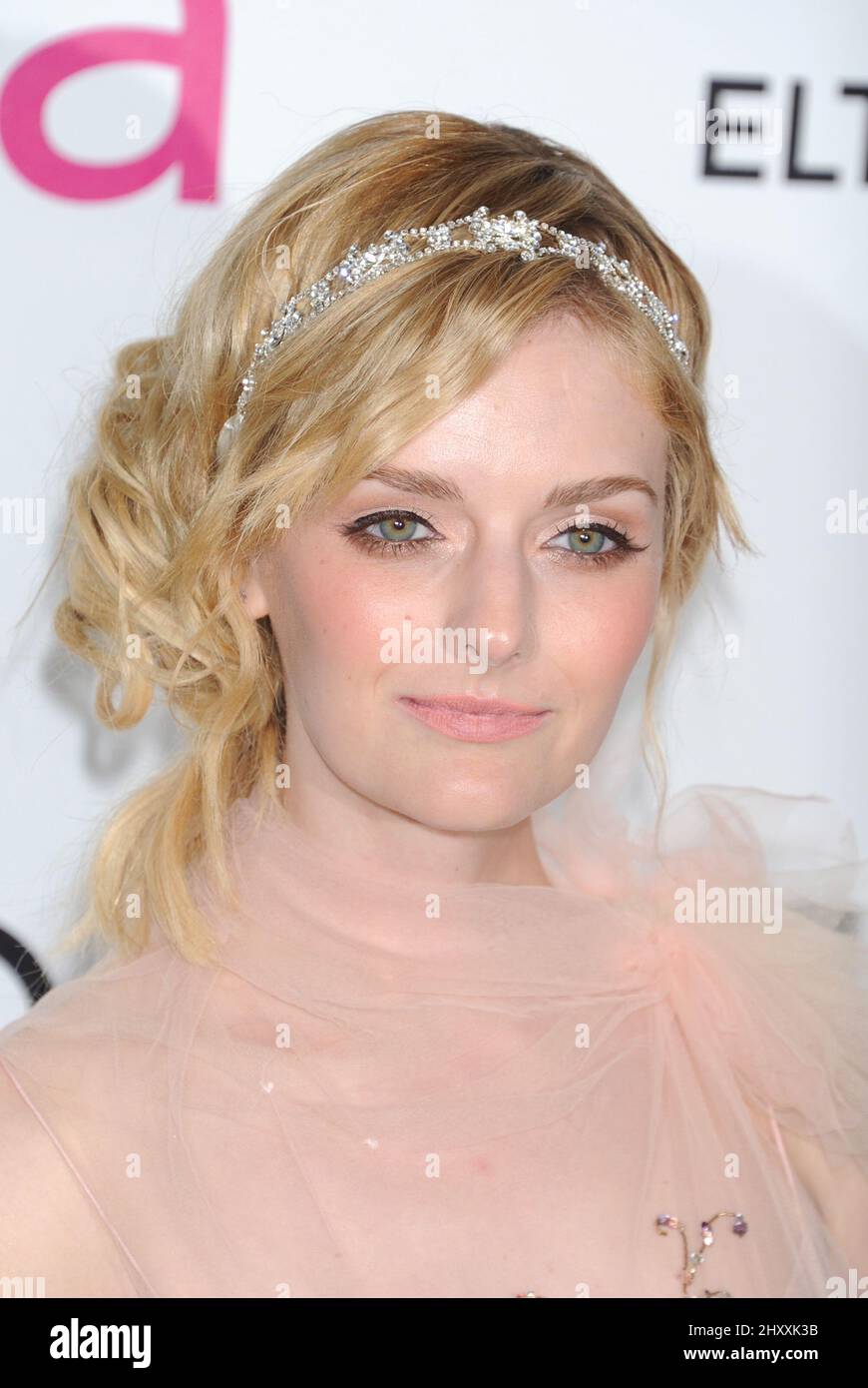 Lydia Hearst at the Elton John AIDS Foundation Academy Awards viewing