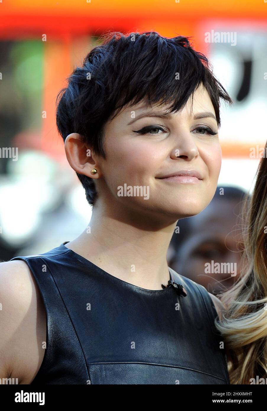 Ginnifer Goodwin films a segment of "Extra TV" at the Grove, California