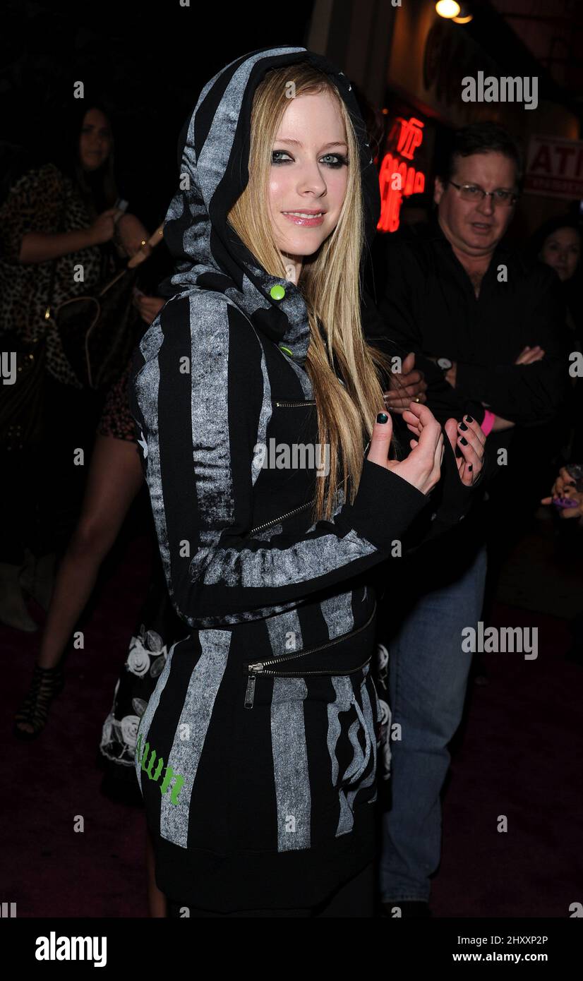 Avril Lavigne attending the 'Abbey Dawn by Avril Lavigne' Launch Party held at the Viper Room in Los Angeles, USA. Stock Photo