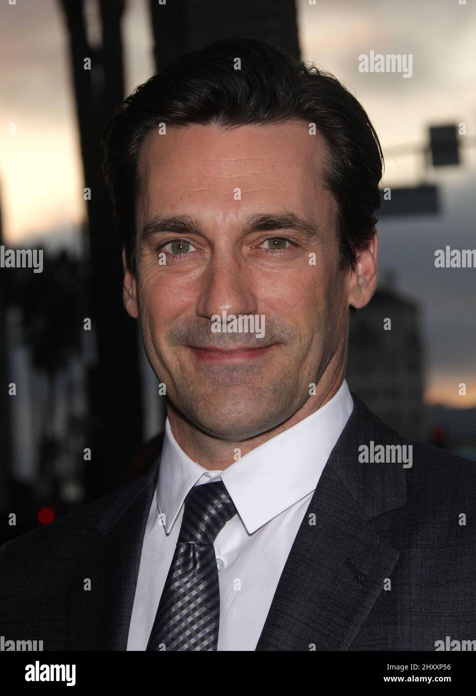 Jon Hamm arriving for the season 5 premiere of the AMC television